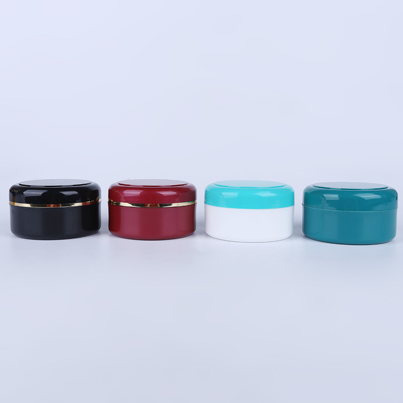 Customize luxury Empty Plastic Cream Jar Purple Frosted Face Facial Mudpack Pots Body Butter 10g 15g Cosmetic Plastic Jar