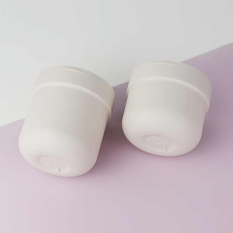 Custom Beige Color Cosmetic Jar Face Cream Body Scrub Body Butter Body Lotion Milk Jars Container PP jar 8 10 oz 300 ml g 400ml