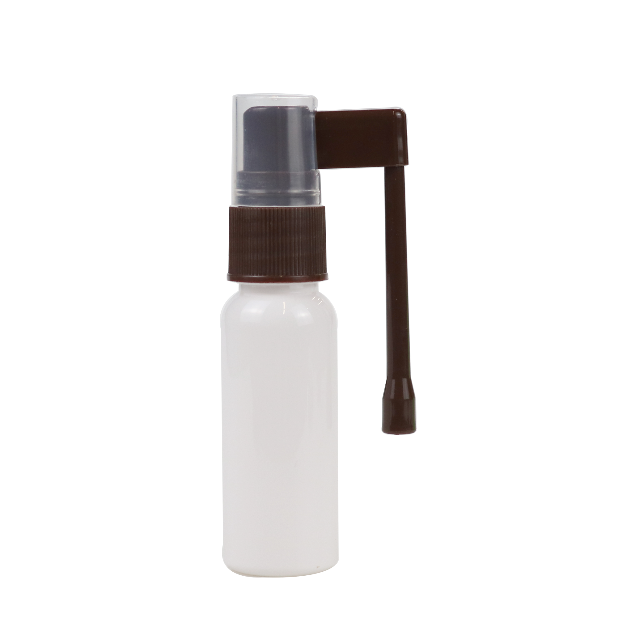 hdpe amber Empty pharmaceutical oral nasal throat mist spray bottle with long nozzle