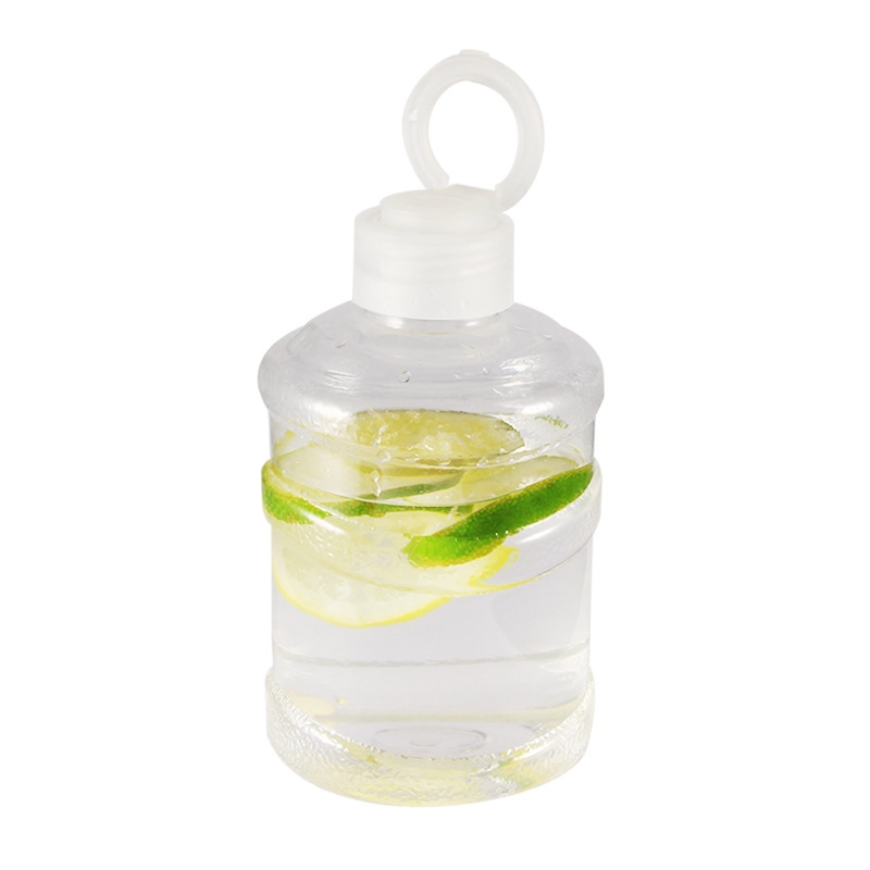500ml 650ml Juice Coffee Bubble Tea Plastic PET Bottles with Handle Milk Tea Bucket Bottle Plastic Drinking Water Bottle