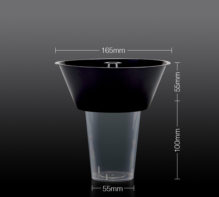 360ml 500ml 700ml Take-out Plastic Hot Pot Cup With Snack Bowl Holder Snack Bowl Holder Steak cup