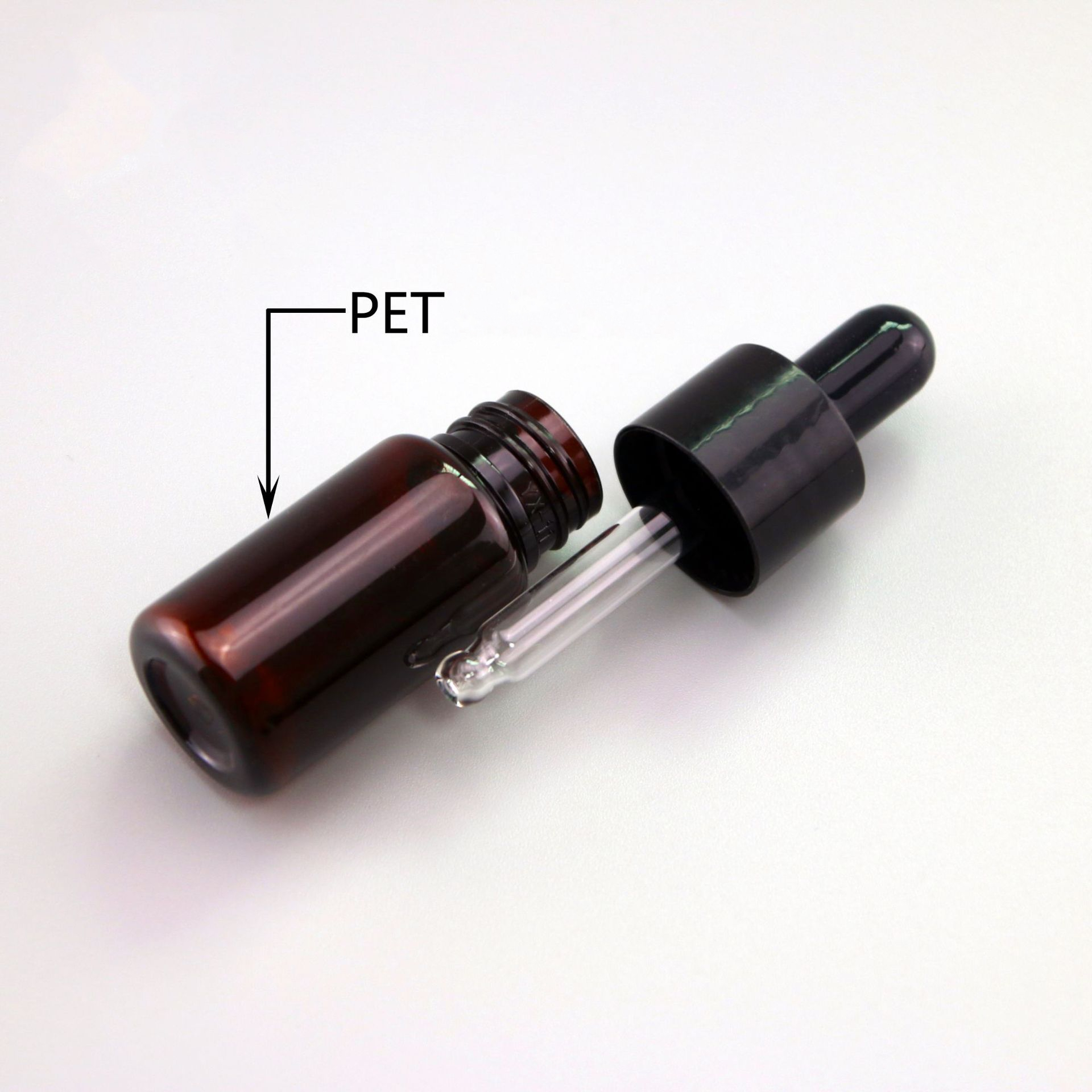 Empty Plastic Dropper Bottle White 5ml 10ml 15ml 20ml 30ml 50ml Travel Size Cosmetics Dropper Squeeze Dispenser Gold Silver Cap