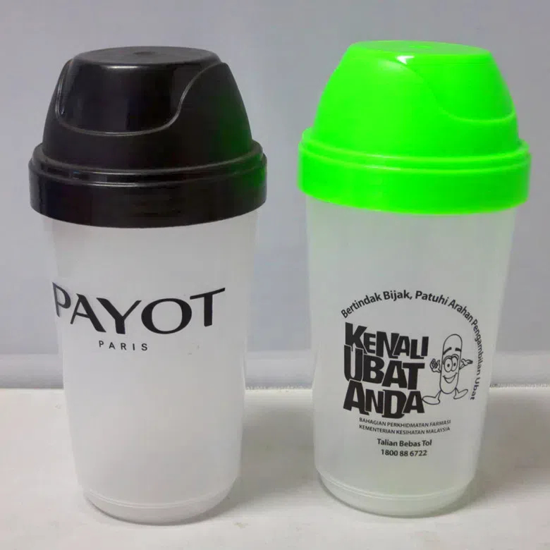 Leak-proof PP Drink Water Bottle juice milk Protein Powder Shaker Bottle Plastic Cup With Lid Tea Cup Home School Office Travel
