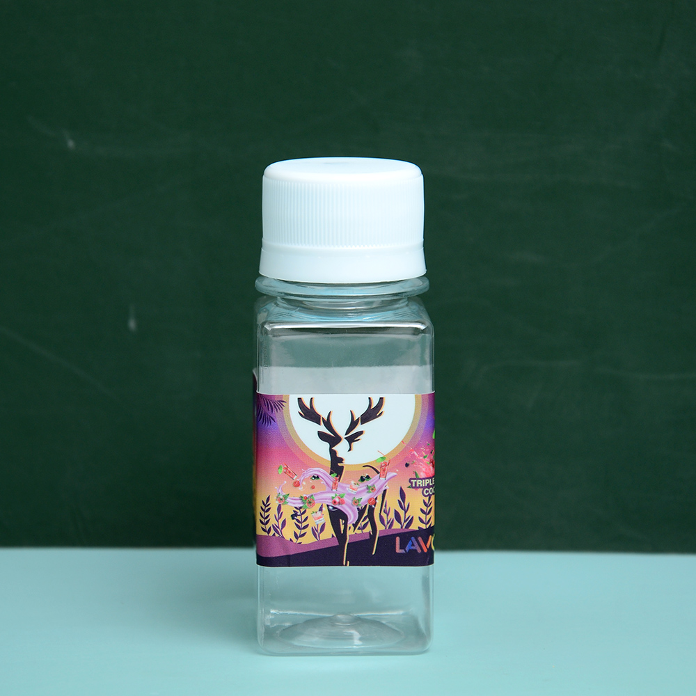 60ml 100ml 120ml Small Round Square Plastic Juice Bottles with Cap 2 oz 3.5oz 4oz  Empty Plastic Ginger Shot Bottles