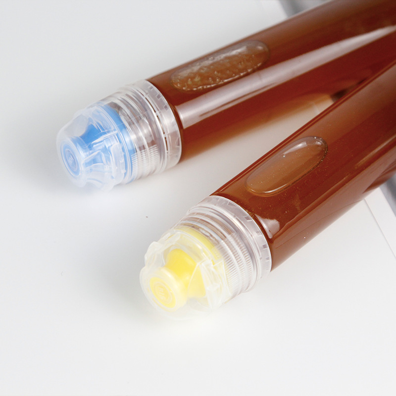 clear squeeze bottle 50ml 100ml 150ml honey water clear container with flip lip portable travel wholesale