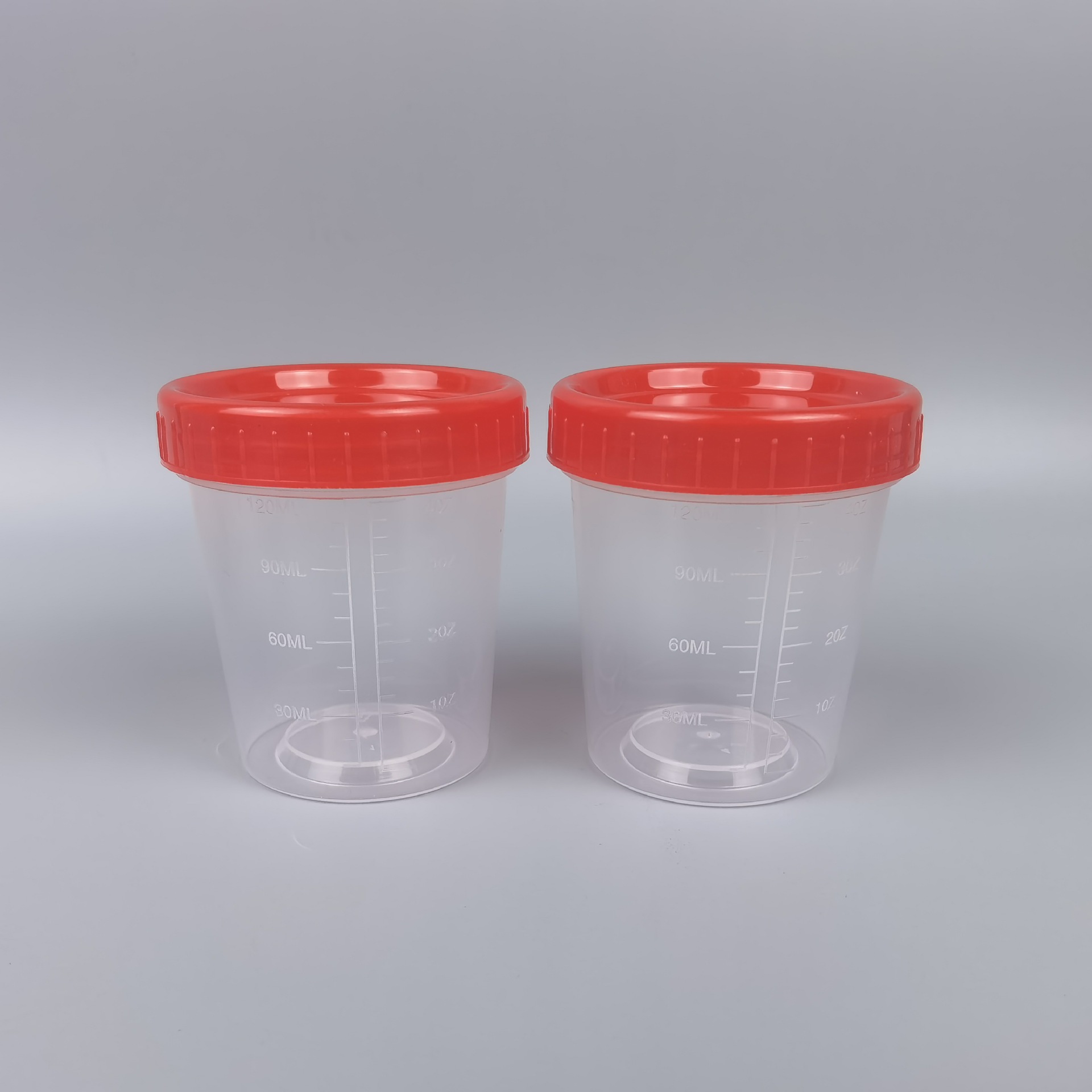 PP Jar 4oz Fish Bait Bottle With Lid 120ml Graduated Measuring Cup Disposal Sampling Cup With Cap Food candy ice cream juice Jar