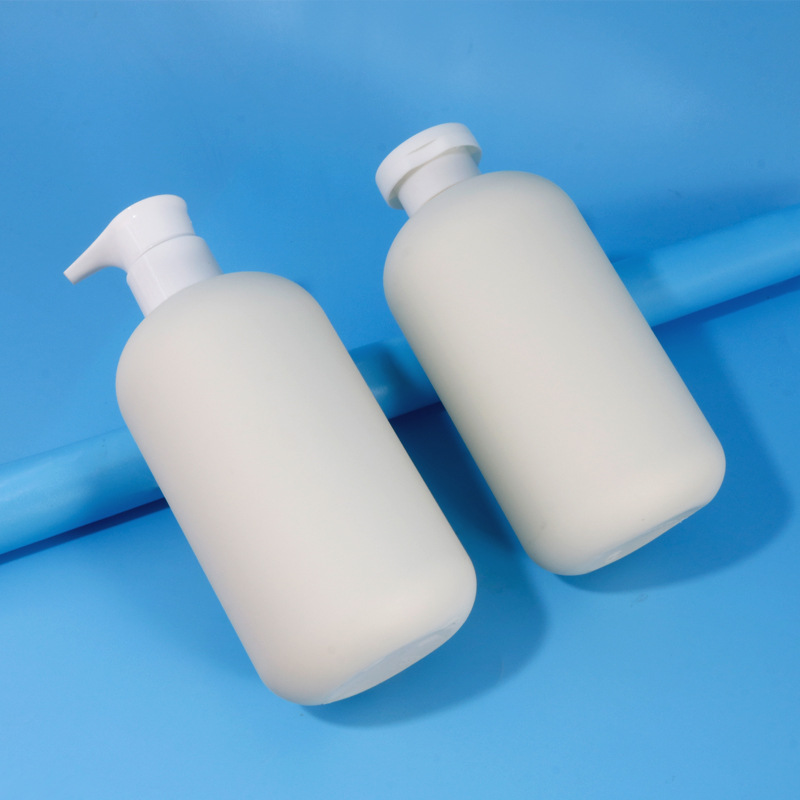 500ml Custom PE/PET Shampoo Packaging  Plastic Lotion pump shampoo Bottle for shower Gels conditioner