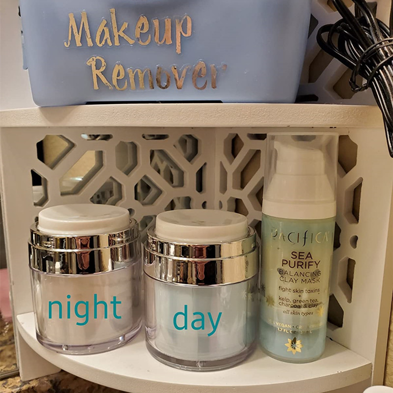 Refillable Empty Airless Press Pump Container for Packaging Creams Gel and Lotion 15ml 30ml 50ml PP Plastic Airless Cosmetic Jar
