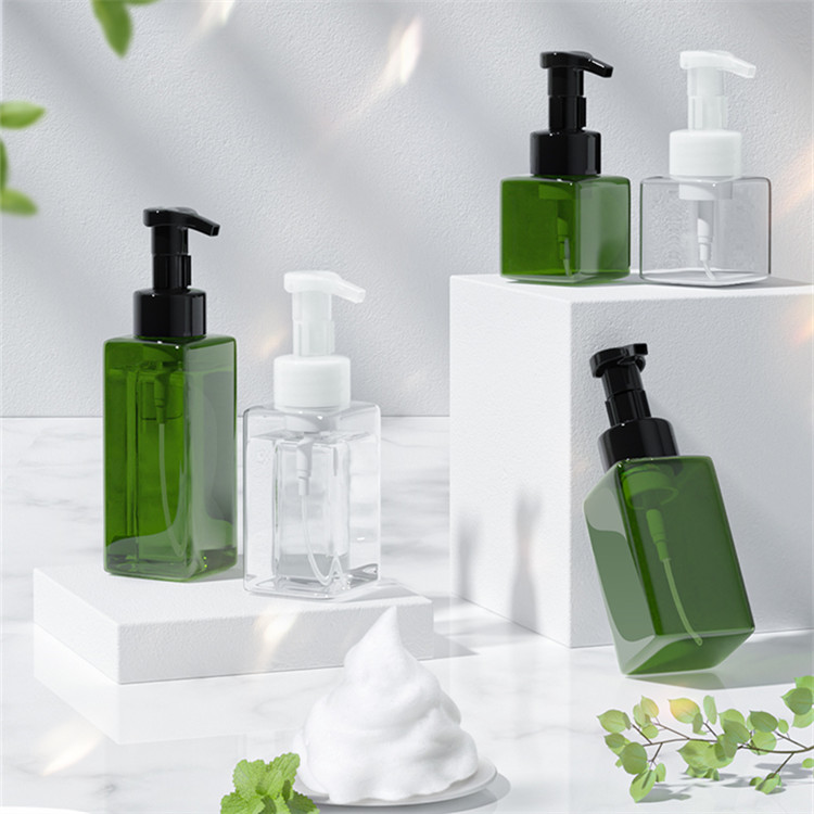 Facial Cleanser Mousse Bottle Foam Pump Bottle 100ml 200ml 250ml 300ml Cosmetic Liquid Soap Dispenser Foaming Package Container