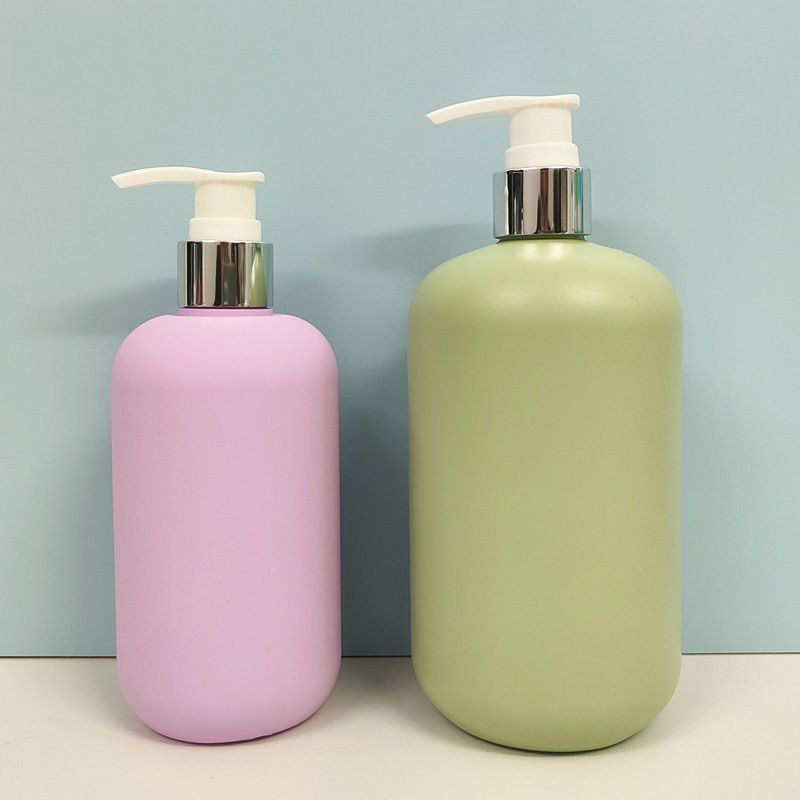 baby wash Shampoo Bottle PE Plastic soft packaging 200ml 300ml 400ml 500ml custom Cosmetic Packaging pump Bottles with flip top