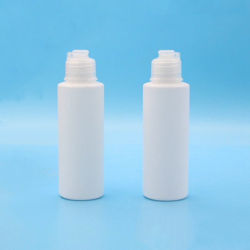 100ml 120ml 500ml 1000ml HDPE Plastic Bottle With Caps Lids Lotion Bottle With Pump Dispenser and Cover