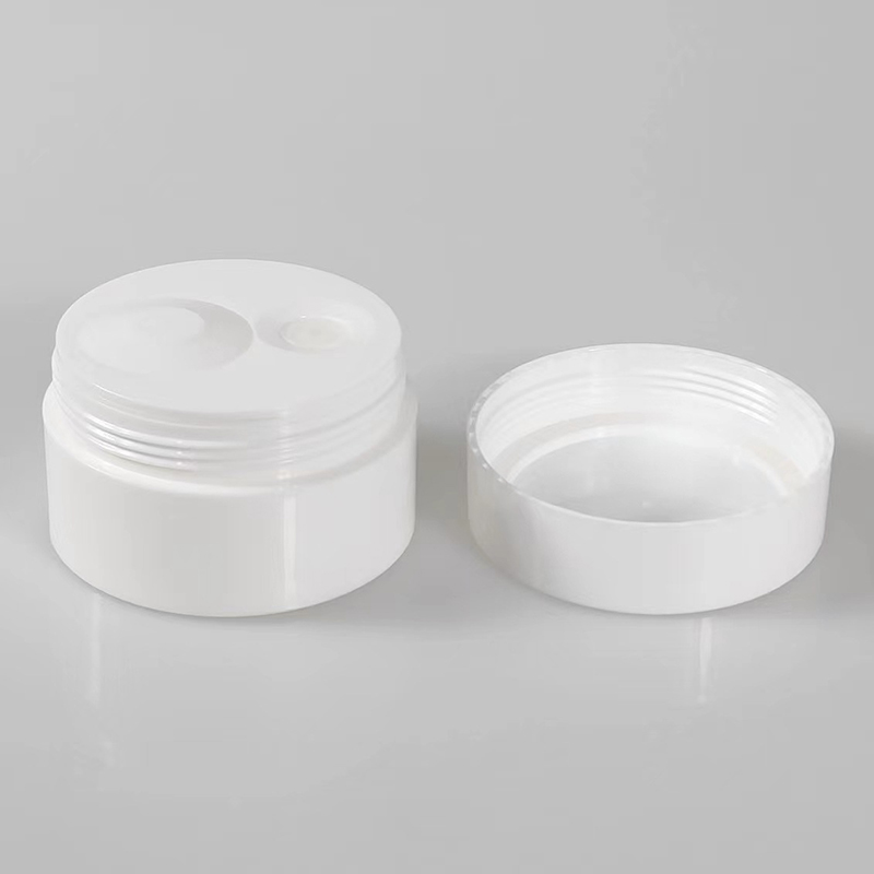 New style 30g 50g Plastic Matte Jar PP Boby Butter Container Airless Face Cream Customize Cosmetic Press Jar