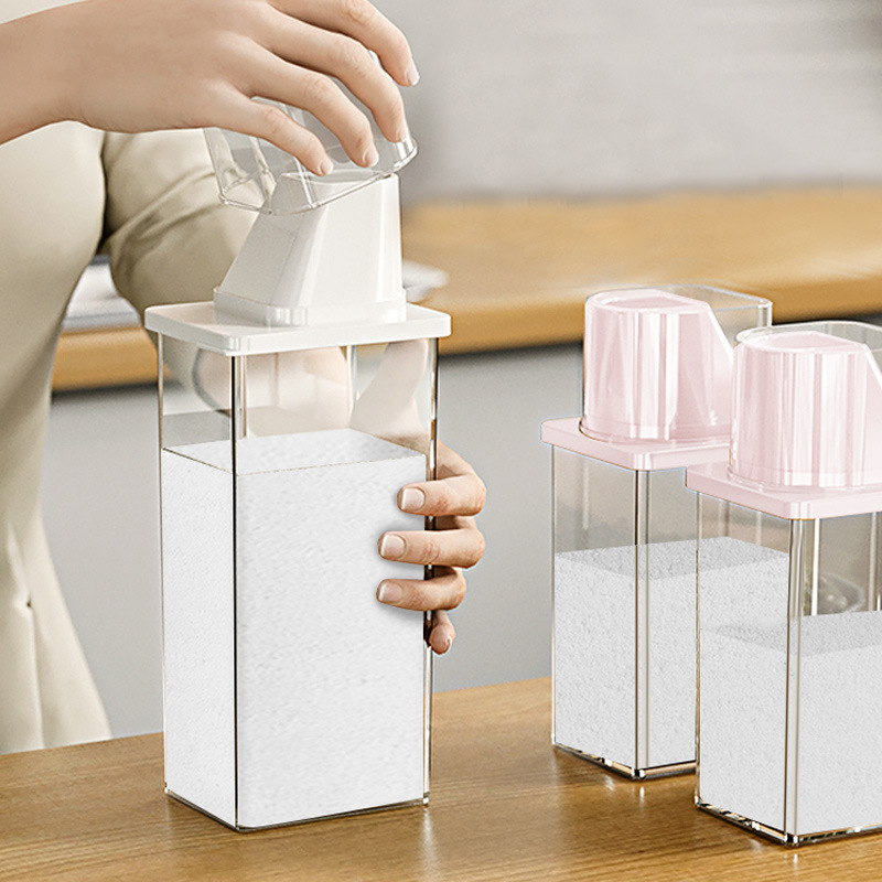 78oz 2300ml Large Capacity Transparent Plastic Laundry Detergent Containers