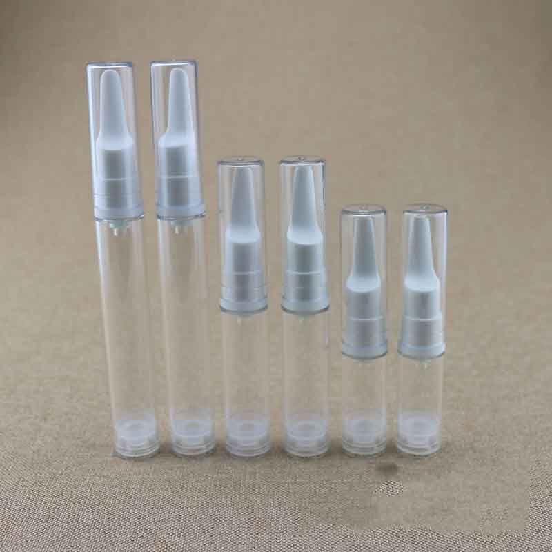 Mini Size Travel Cosmetic Cream Packaging 5ml 10ml 15ml empty AS Plastic Eye Cream Airless Bottle