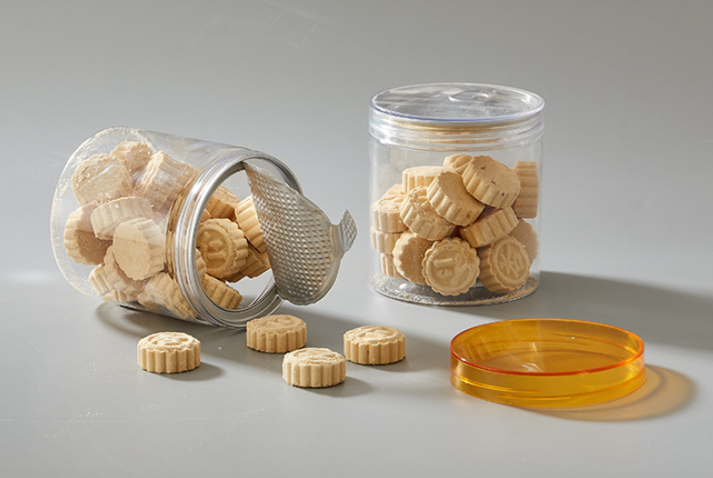 300g Plastic Jars Clear PET Plastic Grip Foodgrade Storage Jars  For Ice Cream With Sealing And Plastic Cap