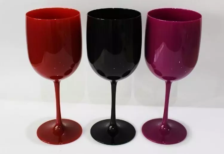 500ml Plastic Wine Glasses Unbreakable Set of 6 Bulk Colored Plastic Wine Glasses Wholesale Customized Plastic Wine Glasses
