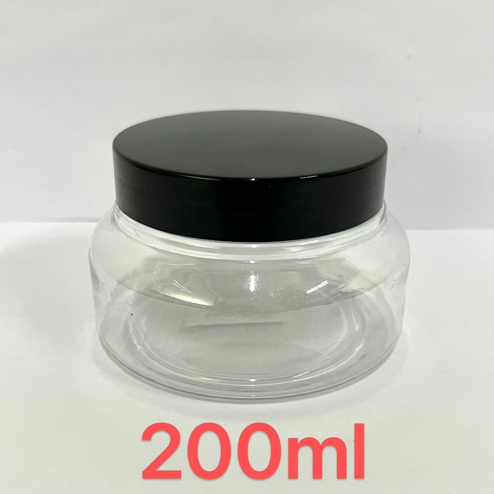 5 oz 150ml 250ml Clear Pink Plastic Jars with Lids Cosmetic scrub jar Containers Clear Empty Body Butter Cream Sugar Scrubs Jars