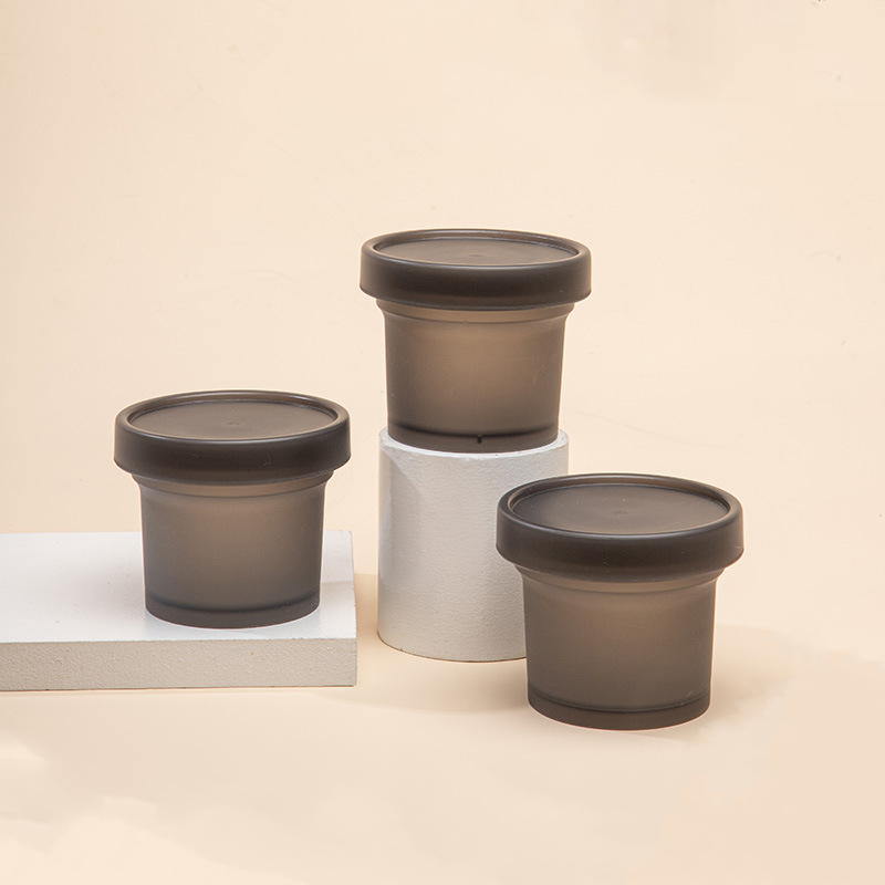 Matte Black 200g empty jars for lotions and creams Frosted 200ml baby cream jar plastic jar for cream