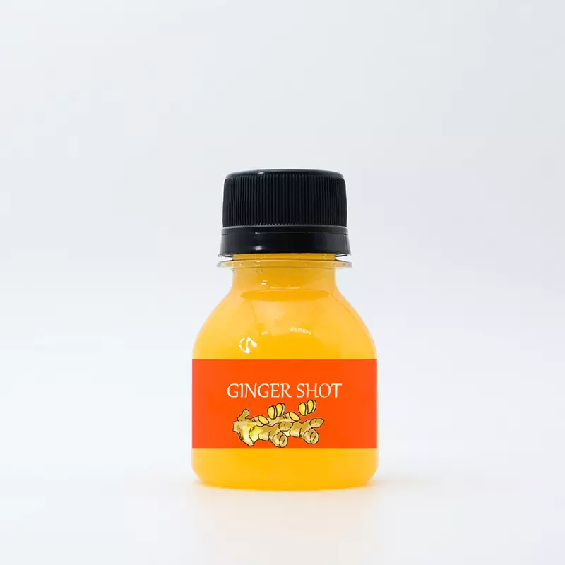 2oz 3oz 4oz Empty PET Small Drinking Containers Plastic with Lids 60ml 100ml Mini Energy Ginger Juice Shot Bottles with Caps