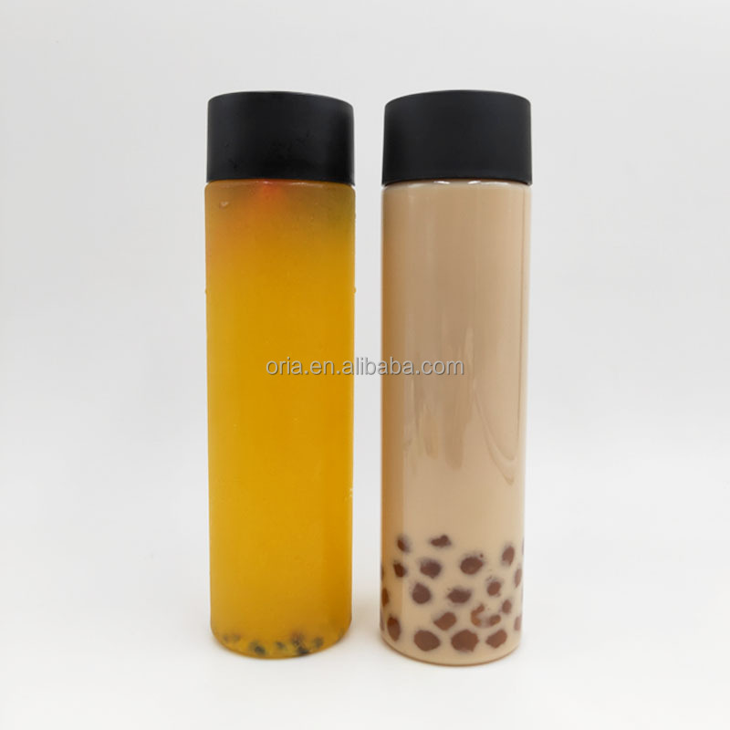 Wholesale 150ml 200ml 250ml 300ml 400ml 500ml 1000ml Plastic Voss water bottle for juice boba coffee Smoothie empty voss bottle