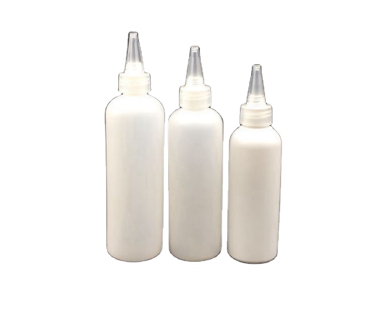 Custom Round Sharp Suace bottle Kethup Sauce Oil Bottle Squeeze Bottle With Twist Cap