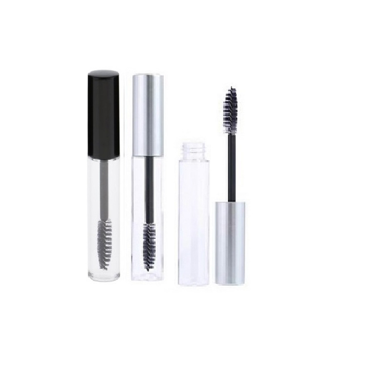 10ml Round Empty Plastic Eyelash Growth Serum Gel Container Mascara Brush Wand Bottle Tube cosmetic packaging Bottles