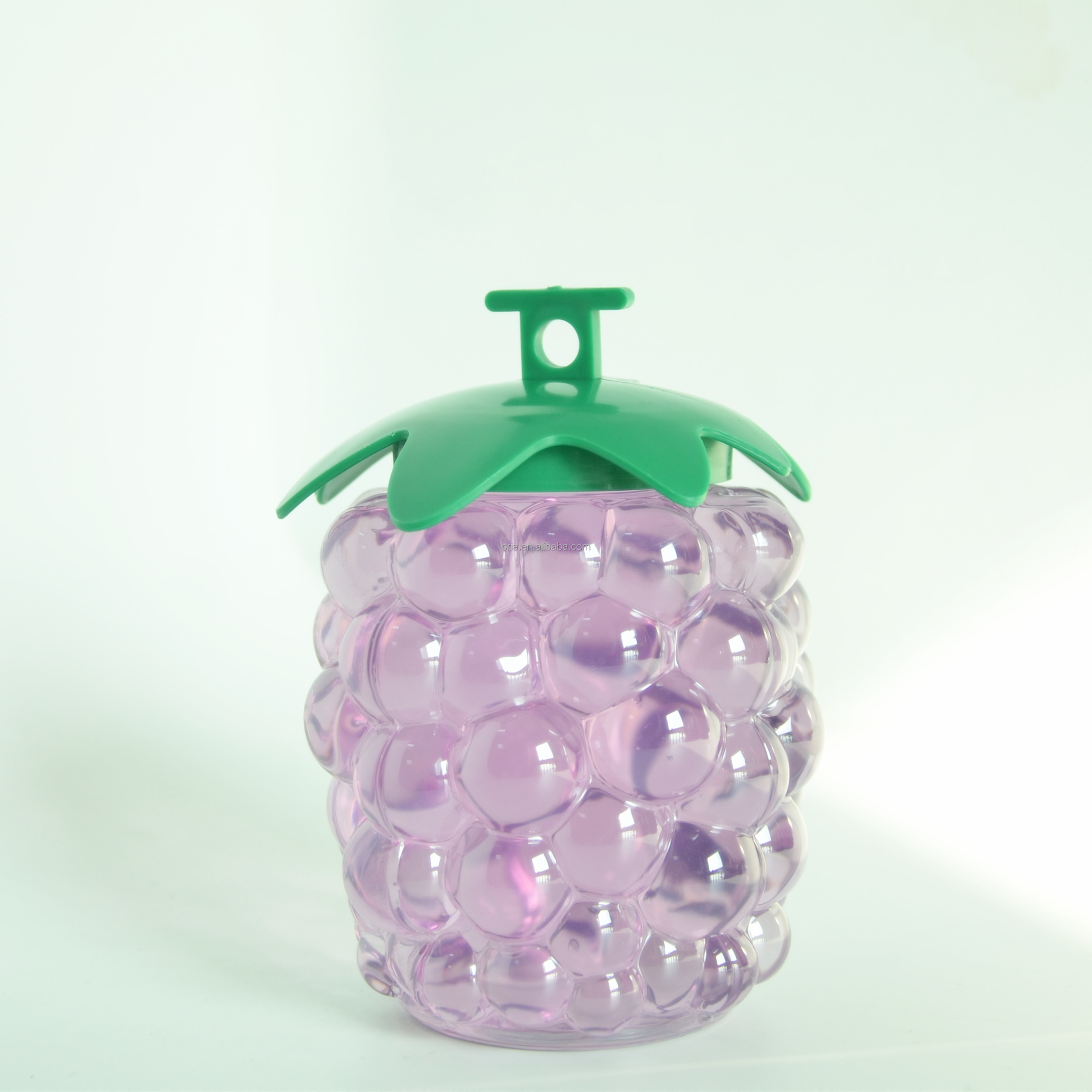 Strawberry Shape Juice Water Bottle 500Ml Grape Soda Bottles Juice Beverage With Straw