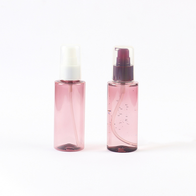 Cosmetic 100ml Fragrance Perfume Toner Essential Oil Mist Spray Bottle Plastic 120ml Skincare Serum Foundation Pump Press Bottle