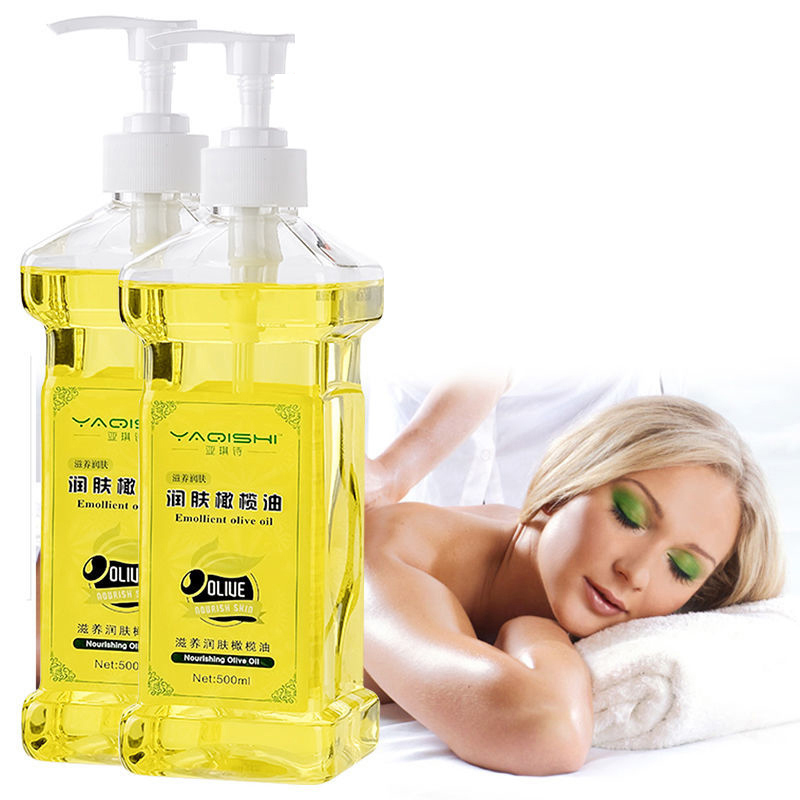 500ml Square Clear Empty Lotion Pump Refillable Ginger Oil Containers Liquid Body Soap Creams Shampoo Bottles Massage Oil Bottle