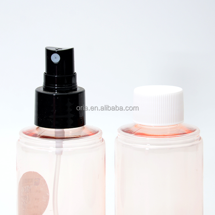 30ml 40ml 60ml 100ml 120ml 150ml transparent Capsule shape bottle pet plastic fine mist spray bottle cosmetic packaging