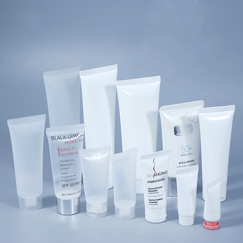 PE Aluminum Plastic 4oz 120ml Amber matte flip cap cosmetic lotion squeeze soft tube plastic face hand cream shampoo packaging