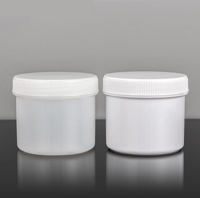 16oz plastic jars with lids Wide mouse slime jar bottle for Moisturizer Skin Cleansing Himalaya Salt lotion jar with dispenser