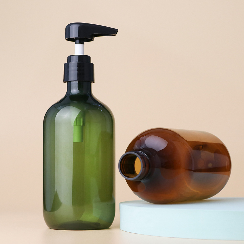 Customize Hotel Lotion Set 250ml 300ml 16oz 24oz Boston Round Hair Plastic Shampoo Bottle Packaging Cosmetic Lotion Pump Bottle