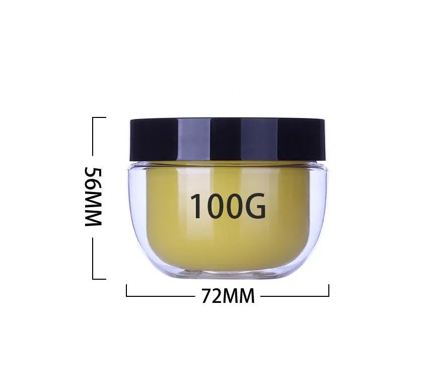 100g double wall double layer Cream Jar with inner cap lid PET plastic Lady Cream Gel horse oil jar skin care wide mouth jar