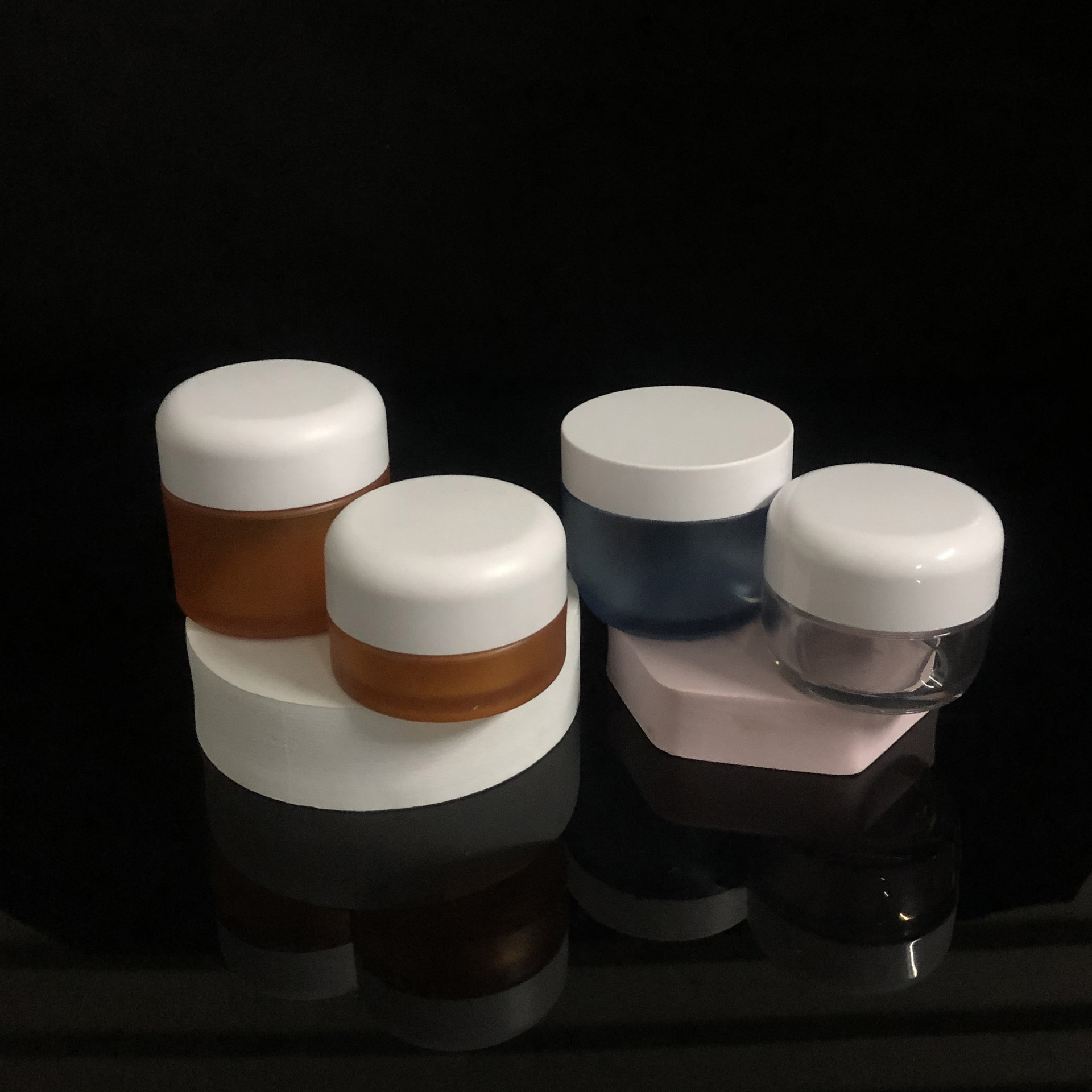 30g 50g Frosted Thick bottomed and thick walled hand cream bottle PET Plastic Containers For Skin Care