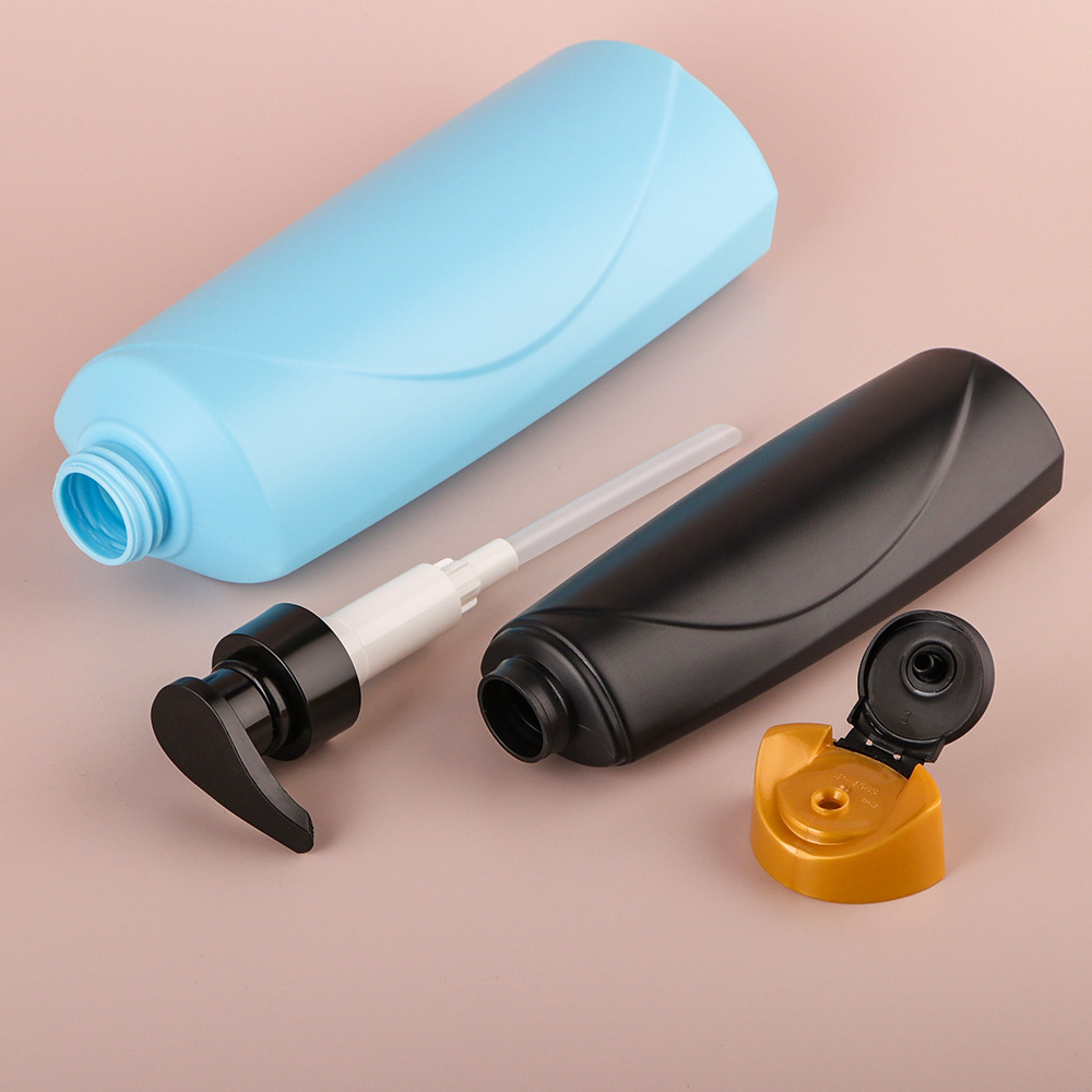 200ml-700ml  Empty Squeeze Lotion Bottle HDPE Plastic shower gel plastic bottle With Flip Top Cap