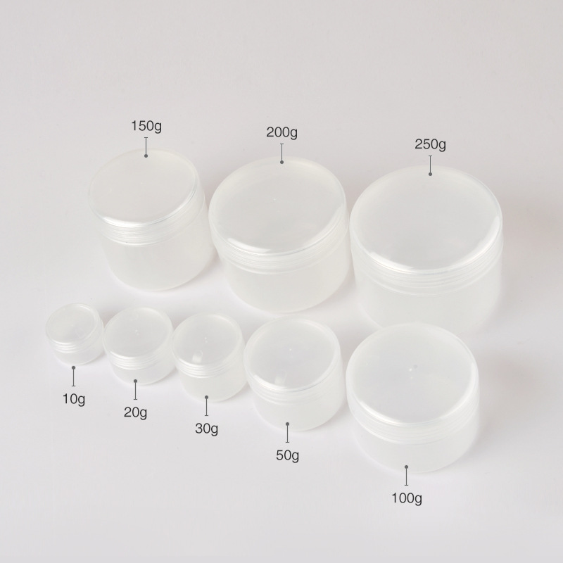 cosmetic jar 10g 20g 30g 50g 100g 150g 200g 250g Colored PP Jars With Lids Seal face cream scrub eye serum Lotion Bottle 250ml