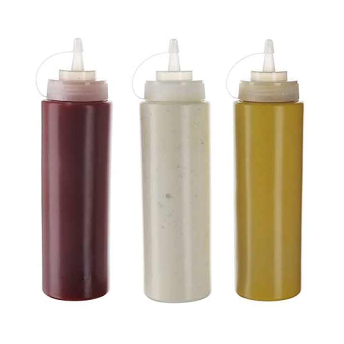 Hot-Sale Plastic Squeeze Sharp Mouth Squeeze Bottles with Twist Cap PET Drop Bottles Twist Top for hair die, Clarifying Scalp Se