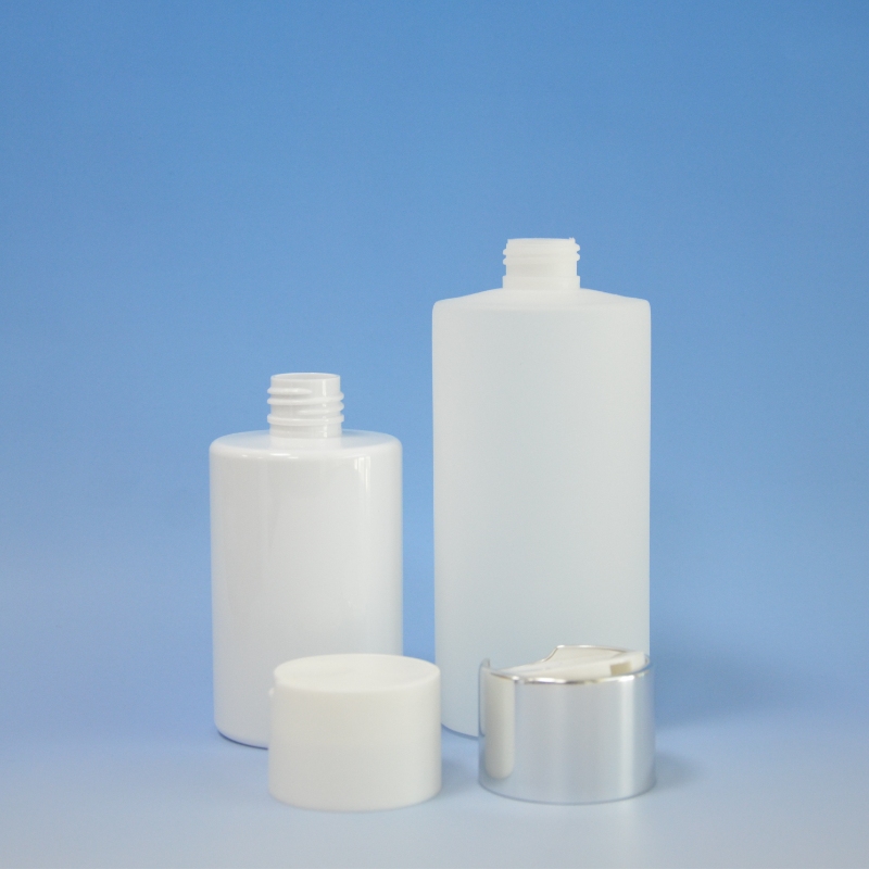 Matte Soft Touch PE PCR Degrade 120ml 200ml 300ml Double Wall Rotate Lid Semi Clear Plastic Shampoo Shower Gel Squeeze Bottle