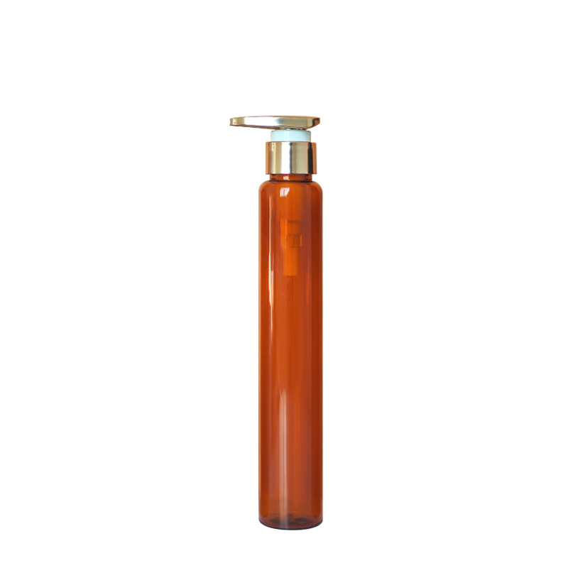 200ml Empty Pet Plastic Thin Square Bottle Cosmetic Bottle with Lotion Pump