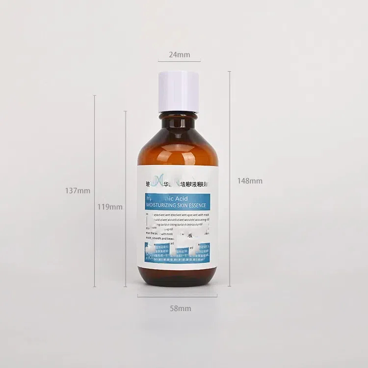 200ml 220ml PET Plastic Essence Toner Pure Dew Bottle With Inner Stopper Plug Cap Nese Lotion Pump Bottle Set