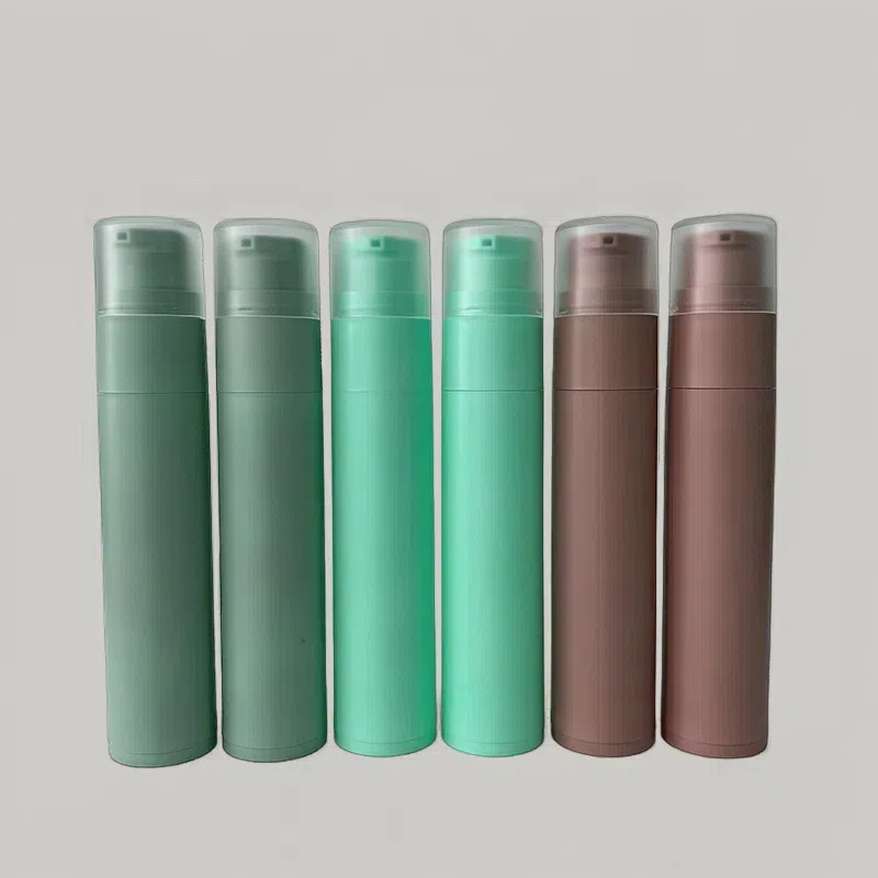 New 60g 60ml 2 oz Toothpaste Bottle Custom Color Logo Printing Airless Lotion Oil Foundation Pump Dispenser Gel Press Bottle