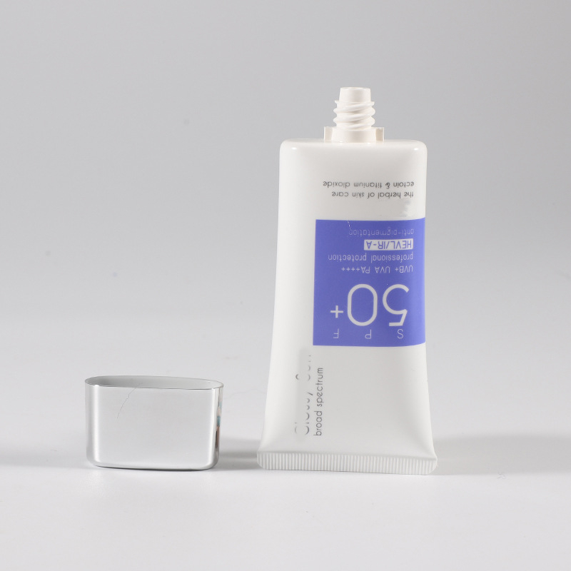 30ml 1oz Empty White Cosmetic Soft Squeeze Tube with Gold Lid facial cleanser soft moisturizing lip balm cream tube 15ml 50ml