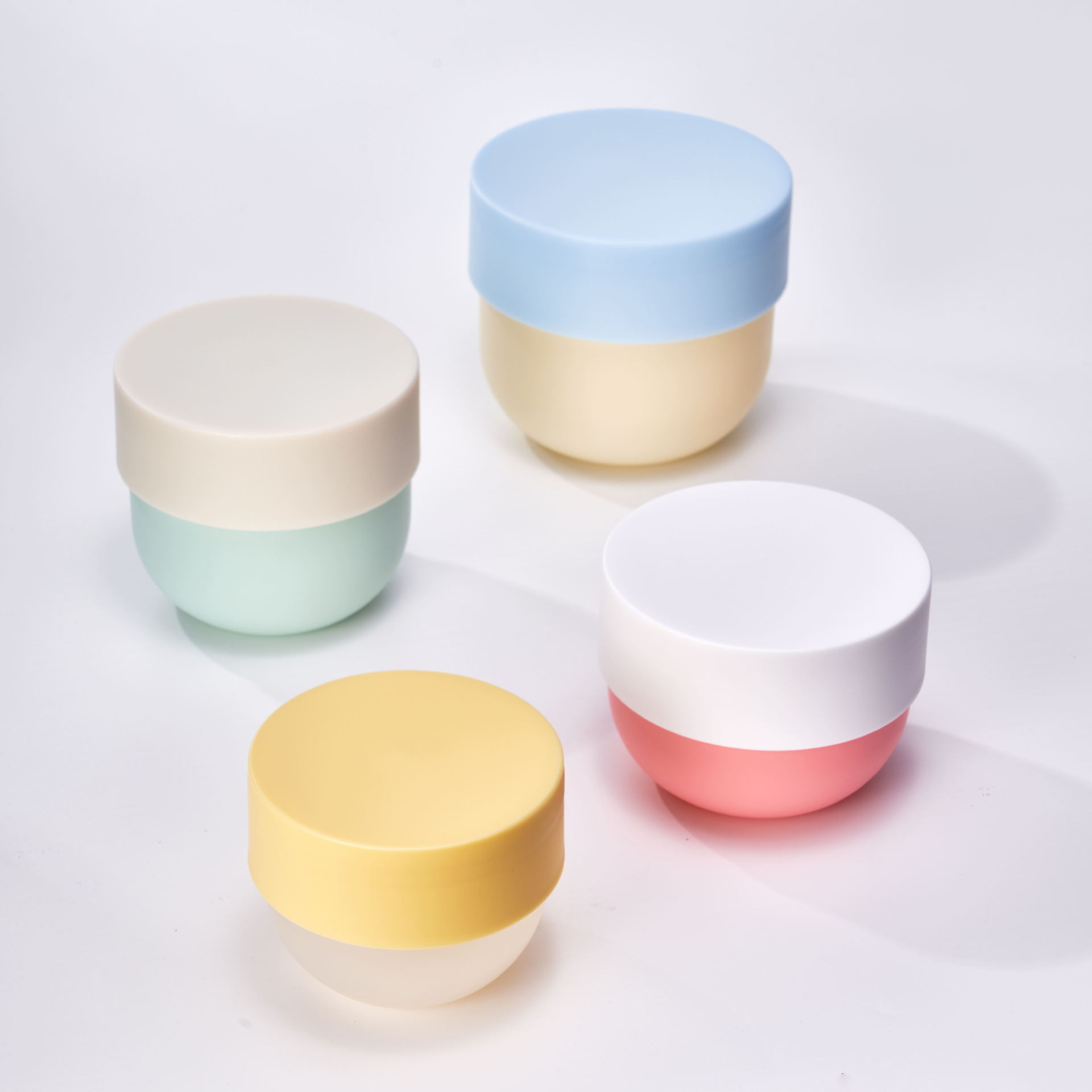 Body Scrub Jars Round Bowl-shaped Matte Customize Plastic Cream Jar 80g 250g 300g 500g PP PET Big Capacity Cosmetic Package