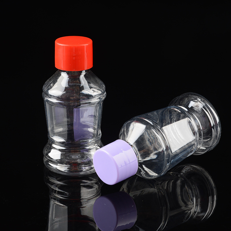 150ml 200ml 300ml Plastic Oil Bottle with Flip Top Cap Customize Sauce Honey Syrup Squeeze Bottles Plastic Peanut Butter Jar