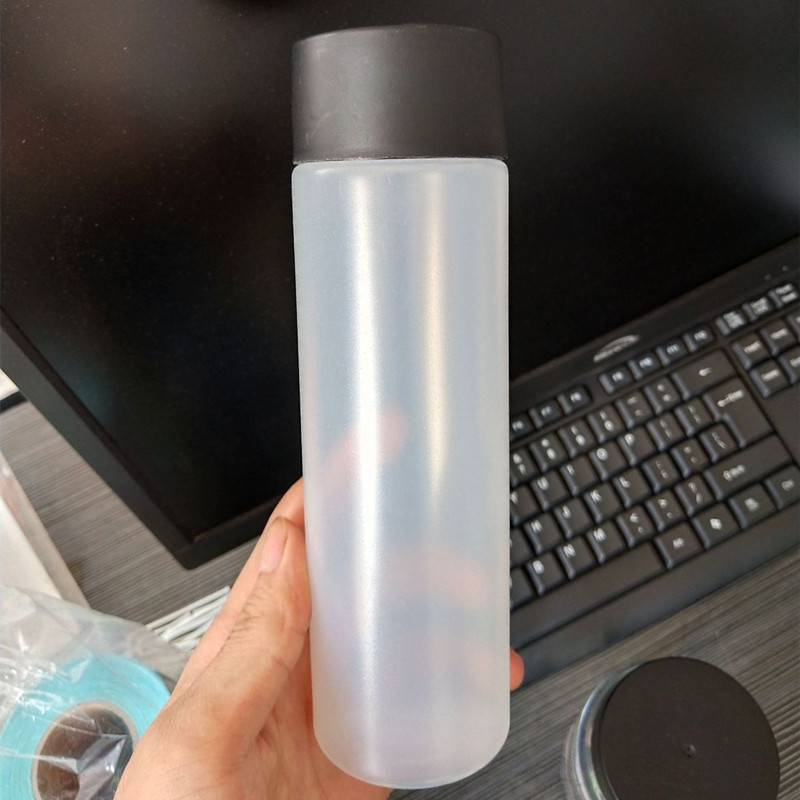500ml/16oz Food Grade High Temperature PP Plastic VOSS Milk Tea Bottle Cylindrical Disposable Hot Drink Packaging Containers
