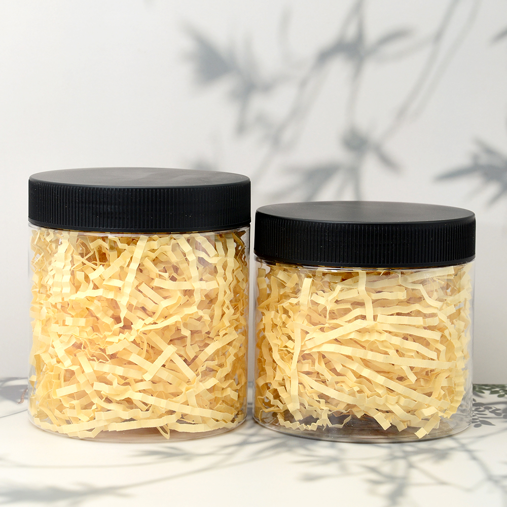 food grade 100ml 150ml 200ml 250ml Sauce Plastic Jar Storage Containers Candy Honey Spice Jar Customized Round Square Cookie Can