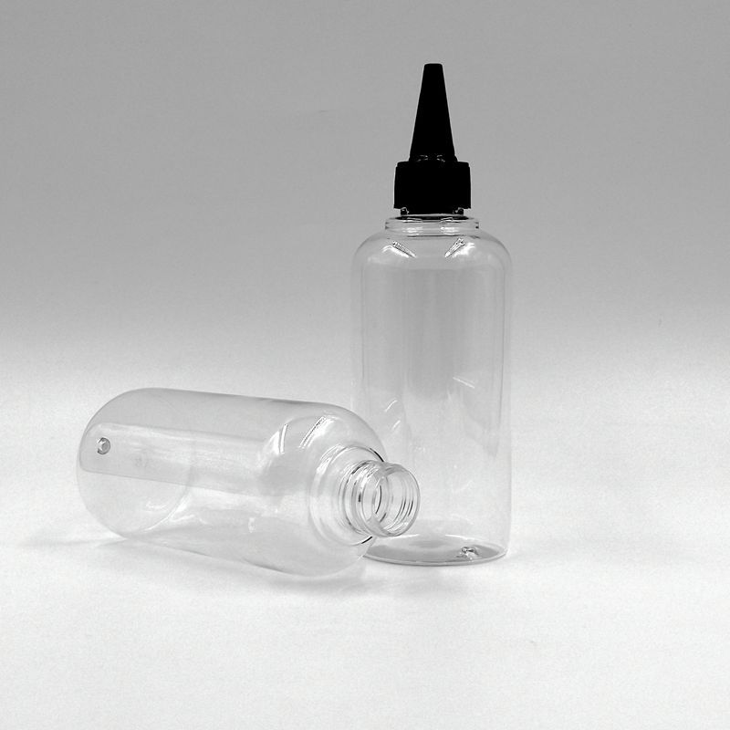 Easy Squeeze 30ml 60ml 100ml 150ml 300ml Clear Plastic Paint Bottle Applicator Packaging Bottle With Pointed Dispensing Cap