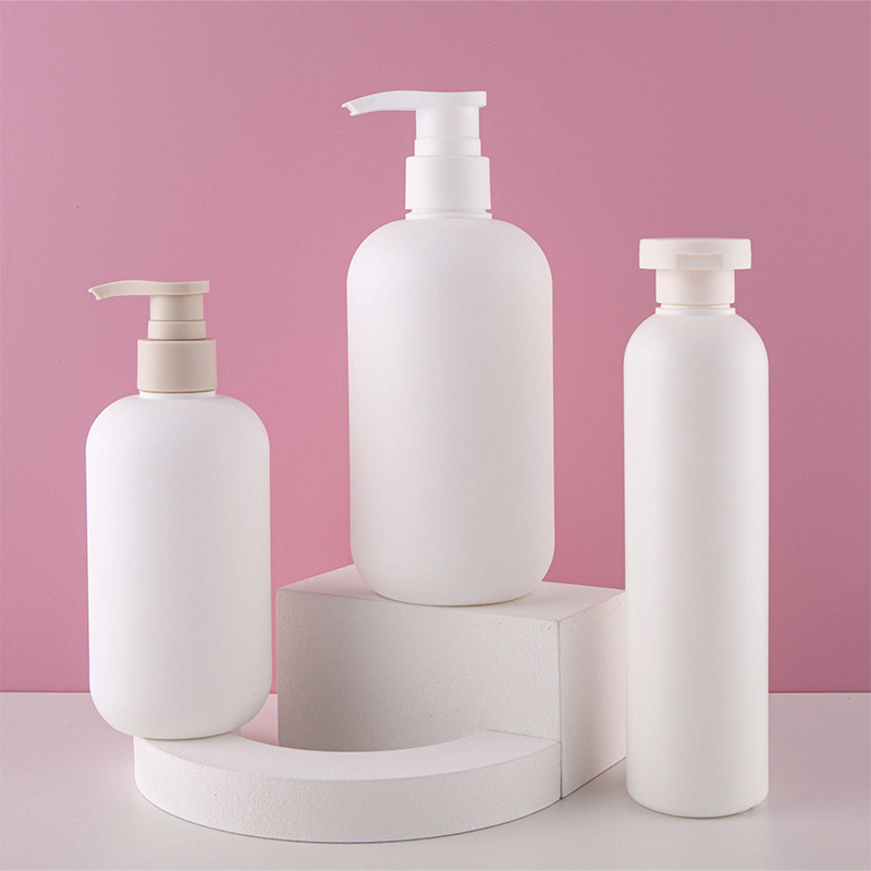 Body Wash Lotion Bottle 200ml 300ml 400ml 500ml 750ml Body Lotion Bottle PE PET Plastic Pump Shampoo Bottle for Hair Oil Cream