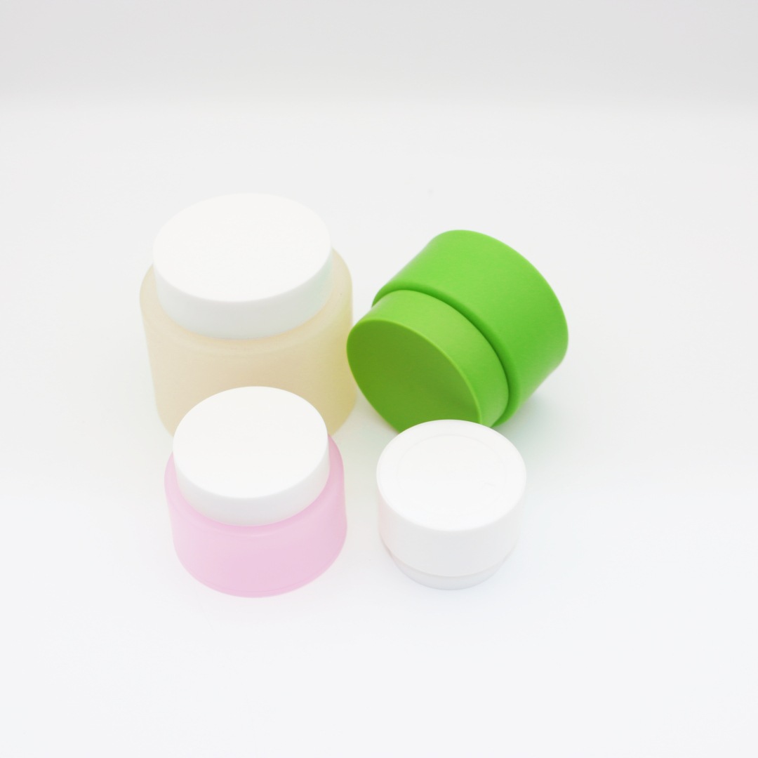 Custom Logo Printing Color 30g 50g 100g Face Cream jar PP Hair Mask Jar Cosmetics Bottle Moisturizing Lotion Bottle Scrub Jar